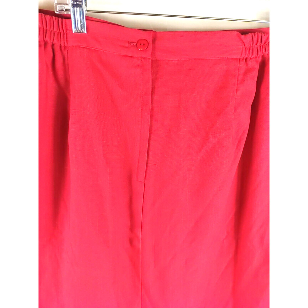 Midi Length Skirt Women's Size 22W Red Business Casual - Picture 3 of 4
